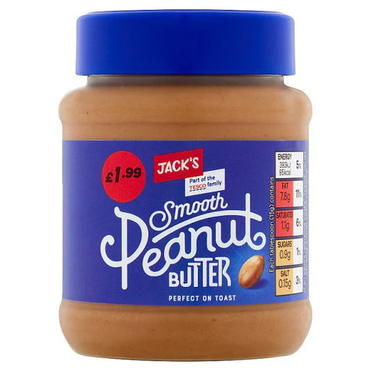 Jacks Smooth Peanut Butter 340g (GROCERY)