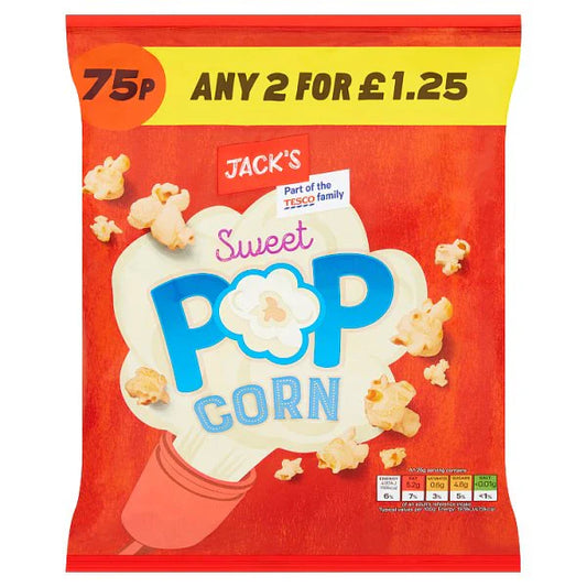 Jacks Sweet Popcorn 50g (CRISPS)