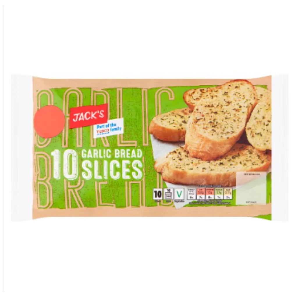 Jacks 10 Garlic Bread Slices 260g (FROZEN)