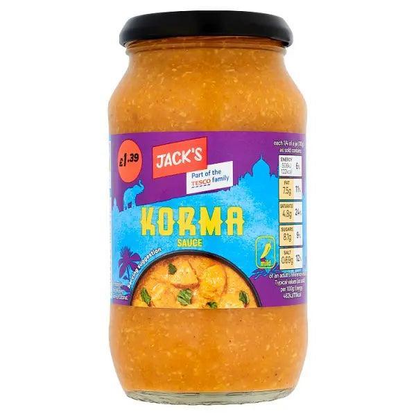 Jacks Korma Cooking Sauce 440g (GROCERY)