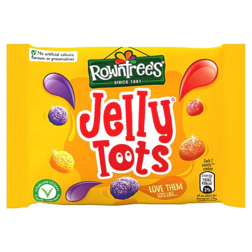 Rowntrees Jelly Tots Bag 42g (CONFECTIONERY)