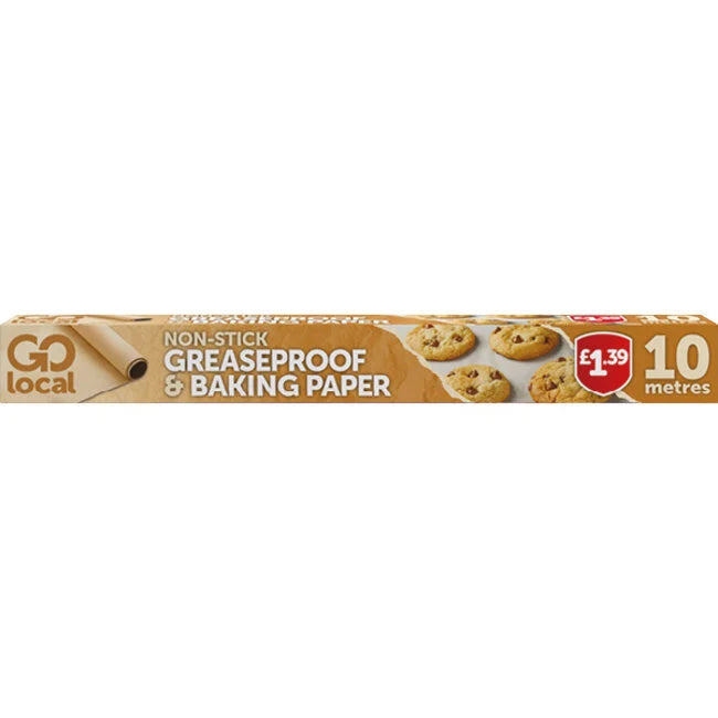 Go Local Non-Stick Baking Paper & Greaseproof 10m (HOUSEHOLD)