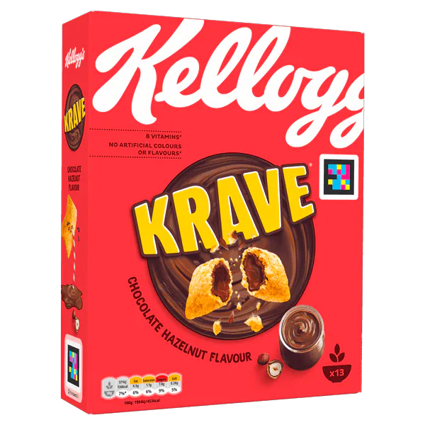 Kelloggs Krave Chocolate Hazelnut 410g (CEREAL)