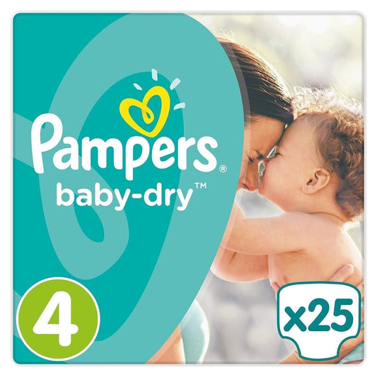 Pampers Baby-Dry Size 4 Nappies 25(CHILDCARE)