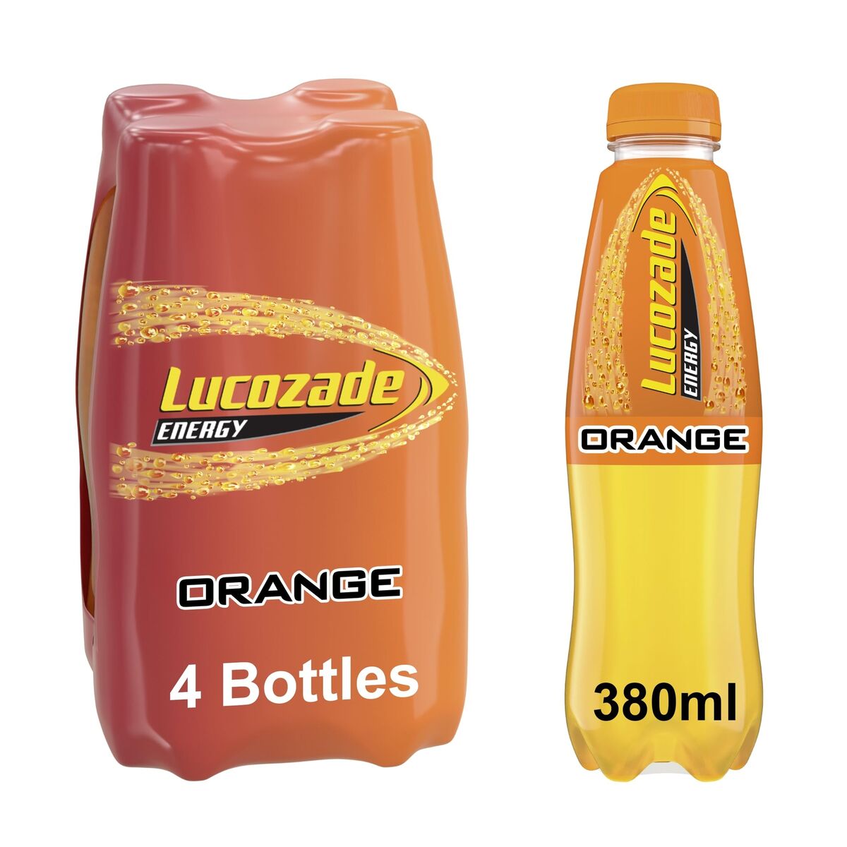 Lucozade Energy Orange 4x380ml (MULTIPACK)