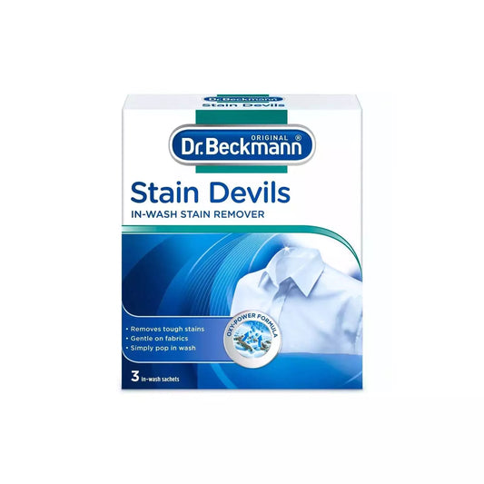 Dr Beckmann Stain Devils in-Wash Stain Remover 3x40g (HOUSEHOLD)