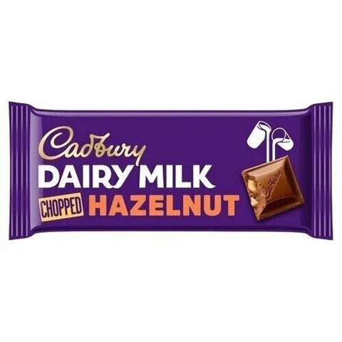 Cadbury DM Chopped Hazelnut Block 95g (CONFECTIONERY)