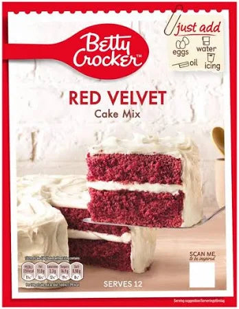 Betty Crocker Red Velvet Cake Mix 425g (GROCERY)