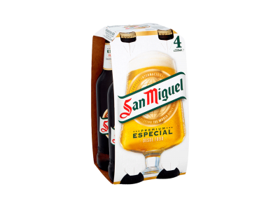 San Miguel 4x330ml Bottles (ALCOHOL)