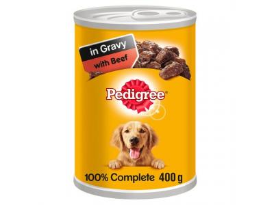 Pedigree CHUNKS IN GRAVY with BEEF 400g (DOGFOOD)