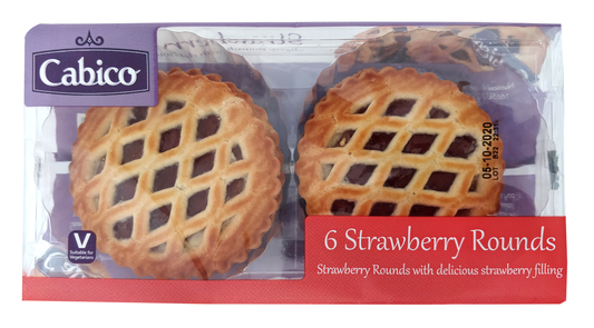 Cabico 6 Strawberry Rounds (CAKES)