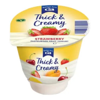 Golden Acre Thick & Creamy Cherry Pasterised Fruit Yogurt 125g