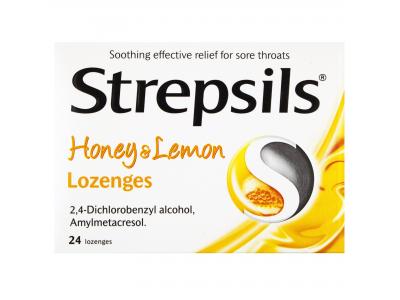 Strepsils Honey & Lemon 16 Lozenges (MEDICINE)