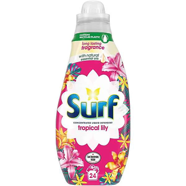 Surf Tropical Lilly Liquid Detergent 486ml (HOUSEHOLD)