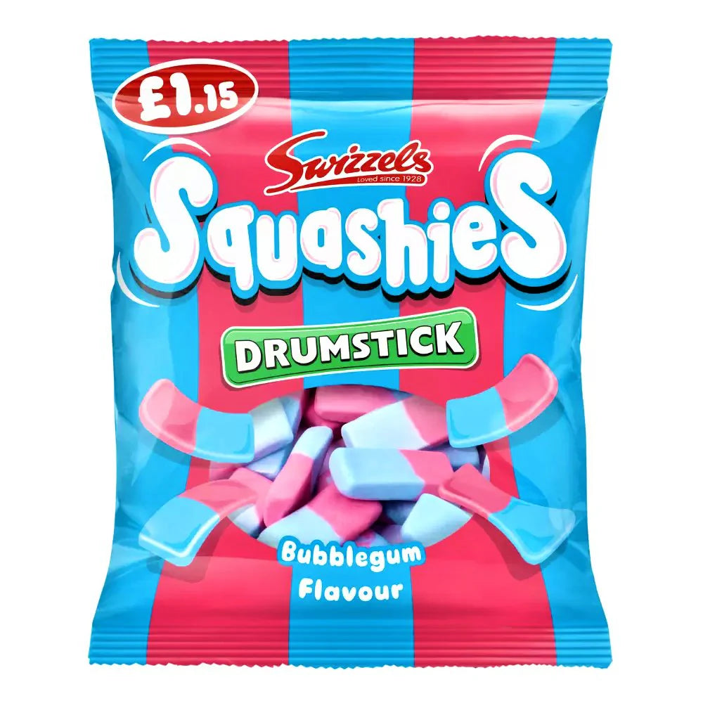 Swizzels Drumstick Squashies Bubblegum 120g (SHAREBAG)