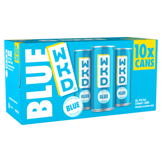 WKD Blue Cans 10x250ml (MULTIPACK)